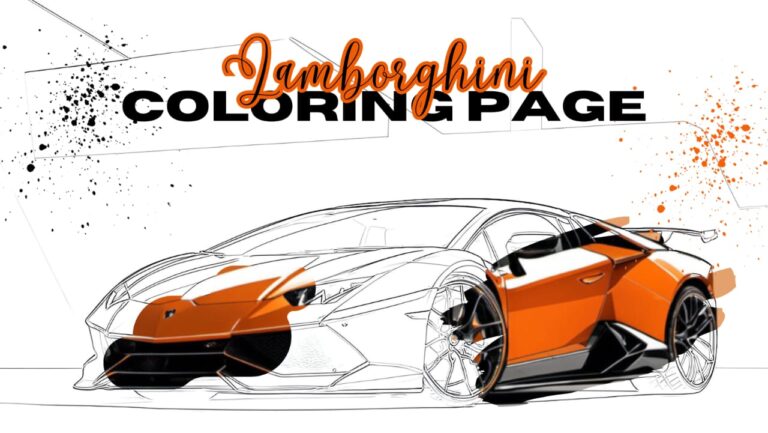 Lamborghini coloring page